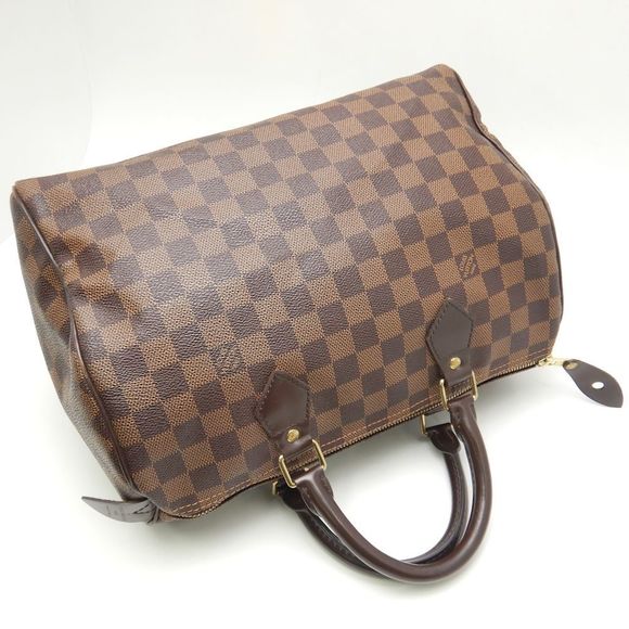 Louis Vuitton Damier Speedy 30 Ebene Shoulder Bag Brown - Picture 2 of 8
